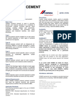 Portland Cement: Product Description Precautions