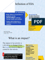 Review: Definition of EIA