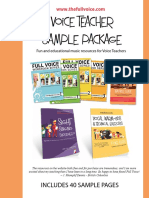 Voice Teacher Sample Package