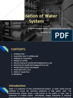 Validation of Water System