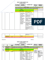 Weekly Home Learning Plan in Science