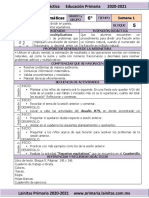 Junio - 6to Grado Matemáticas (2020-2021)