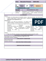 Junio - 6to Grado Educación Socioemocional (2020-2021)