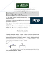 Exercício Unidade I