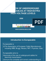 Europacable Presentation Overview of EHV Cables