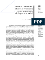 MOKATE, Karen Marie - Convirtiendo El Monstruo en Aliado La Evaluación Como Herramienta de La Gerencial Social - 2002