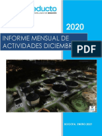 INFORME MENSUAL DE ACTIVIDADES DICIEMBRE 2020 PTAR Salitre