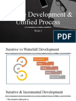 Iterative Development & Unified Process: Week 2