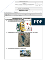 Procedimiento de Topografía 2020