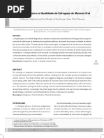 Método de Coleta e A Qualidade Do Esfregaço de Mucosa Oral