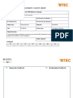 Assignment 1 Front Sheet: Qualification BTEC Level 5 HND Diploma in Computing Unit Number and Title Submission Date