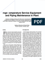 High Temperature Service Equipment and Piping Maintenance in Plant