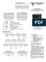 User'S Manual User'S Manual: 1. Application