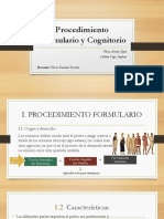 Procedimiento Formulario y Cognitorio Diapositivas