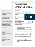 Guntupalli Mohana Krishna: Profile