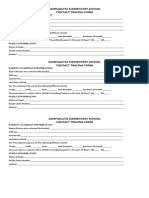 Sampaguita Elementary School Contact Tracing Form