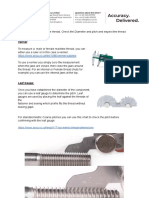 Thread Gauges, Pitch & Tolerance