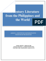 21st Century Literature From The Philippines and The World