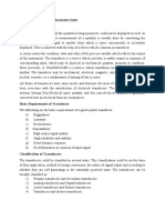 Introduction To Transducers Hand Written Class Notes