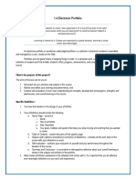 1.4 Electronic Portfolio: What Is The Purpose of This Project?