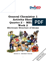 General Chemistry 1 Activity Sheet: Quarter 2 - MELC 3 Week 2