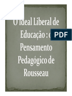 O Pensamento Pedagogico de Rousseau