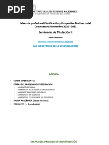 Sesión 2 Lineamientos de Investigación