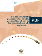 Standard Operating Handling and Preparation of Soil Samples For Chemical and Physical Analyses