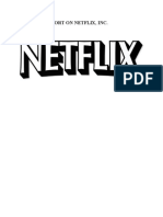 Netflix Strategis Report