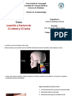 Luxación y Fractura de C1 y C2