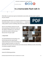 How To Present A Memorable Flash Talk in 12 Easy Steps - EMBL Events