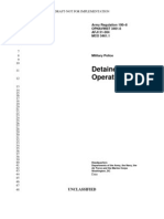 AR 190-8 Detainee Operations (Draft v2.0)