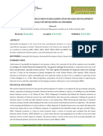 Role of Financial Inclusion in Realizing Sustainable Development Goals of Developing Economies