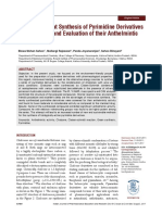 Chalcone To Pyrimidine by Urea Indian Paper