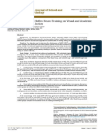 Effects of MNRI Visual Reflex Neuro-Training On Vi