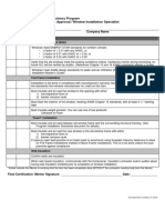 Window Installation Field Checklist