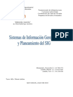 Sistema de Información Gerenial y Planeamiento Del SIG