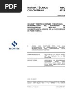 NTC5223 Grasas y Aceites Determinacion Del Contenido de Benzoapireno Metodo de Cromatografia Liquida de Alta Eficiencia A Base de Inversa