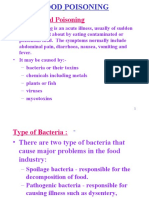 Food Poisoning Is An Acute Illness, Usually of Sudden