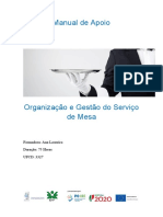 UFCD 3327 - Manual de Apoio Organização e Gestão Do Serviço de Mesa