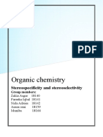 Organic Chemistry: Stereospecificity and Stereoselectivity