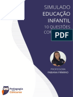 Pedagogia para Concurso Simulado 03 Educacao Infantil