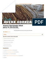 Avena Horneada - Una Forma Diferente de Tomar La Avena Pero Riquísima