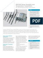 HMT330 Series Humidity and Temperature Transmitters: For Demanding Humidity Measurement