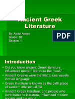 Ancient Greek Literature