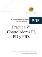 Practica de Controladores PD, PI, PDI