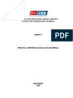 Relatório 9 - Síntese Do Salicilato de Metila