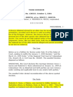 Third Division G.R. No. 138322. October 2, 2001 Grace J. Garcia, A.K.A. Grace J. Garcia-RECIO,, Petitioner, v. REDERICK A. RECIO, Respondent