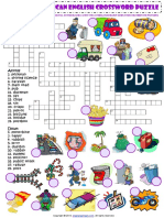 British and American English Words Crossword Criss Cross Puzzle Esl Worksheet