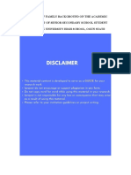 Influence of Family Background On The Academic Achievement of Senior Secondary School Student